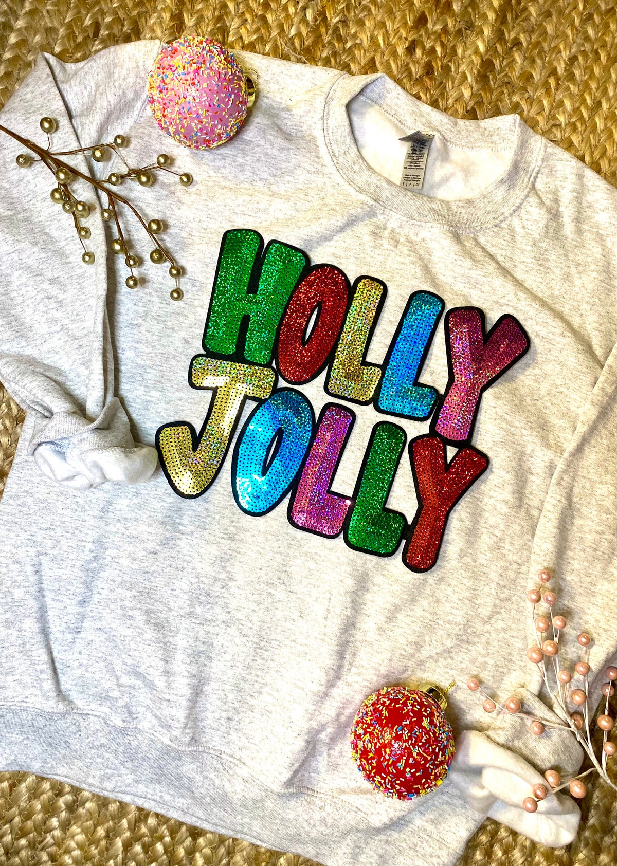 Holly Jolly Patch Sweatshirt