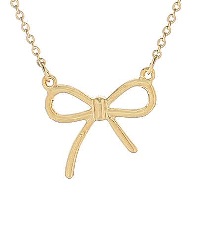 Bow Pendant Necklace