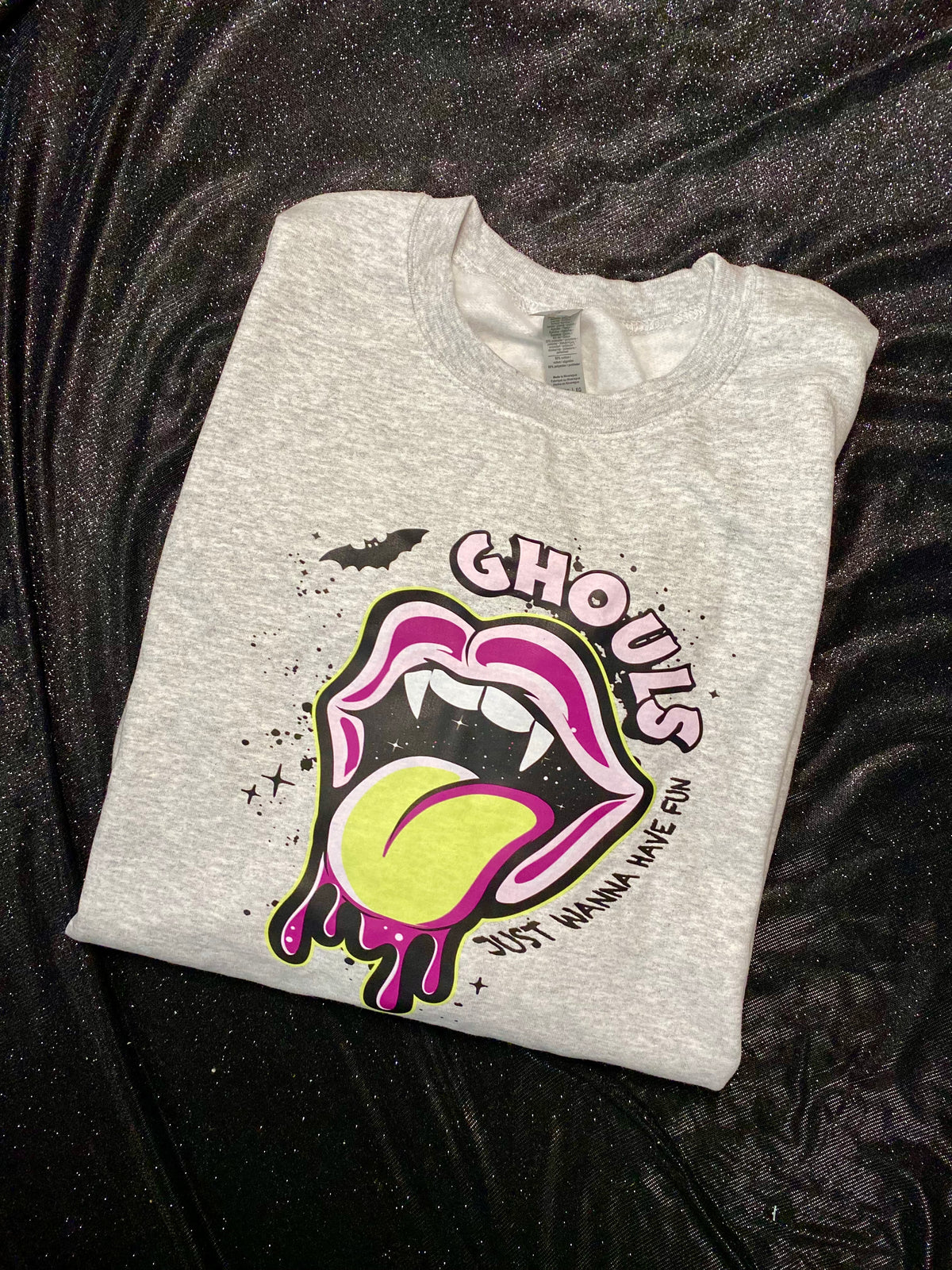 Ghouls Just Wanna Have Fun Tee - Ash Grey