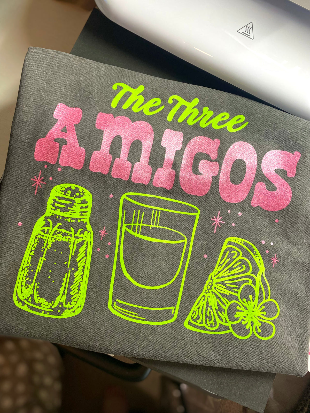 Three Amigos Comfort Color Tee - Pepper