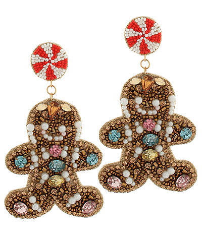 Gingerbread Love Earrings