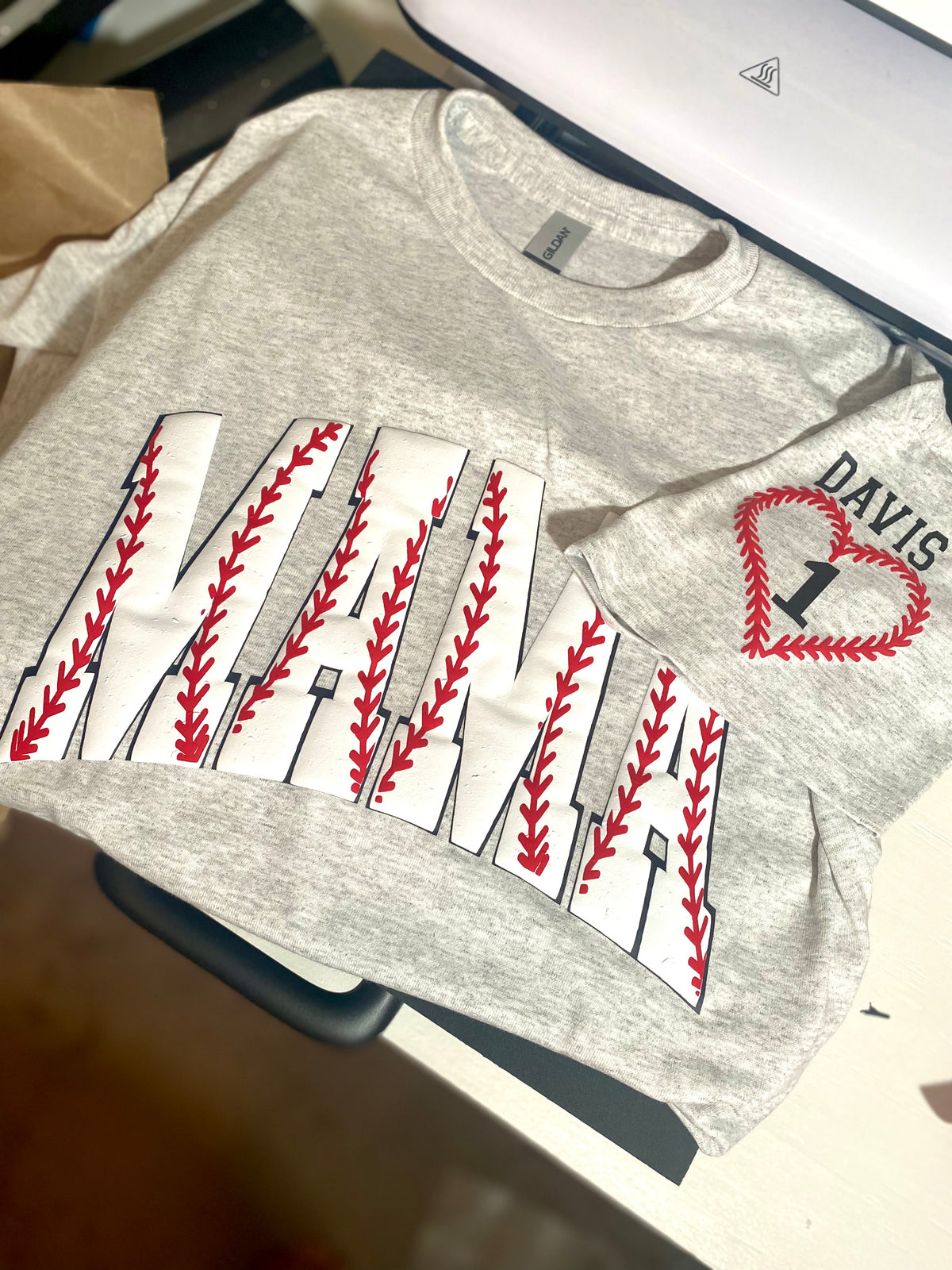 Baseball Mama Puff Tee