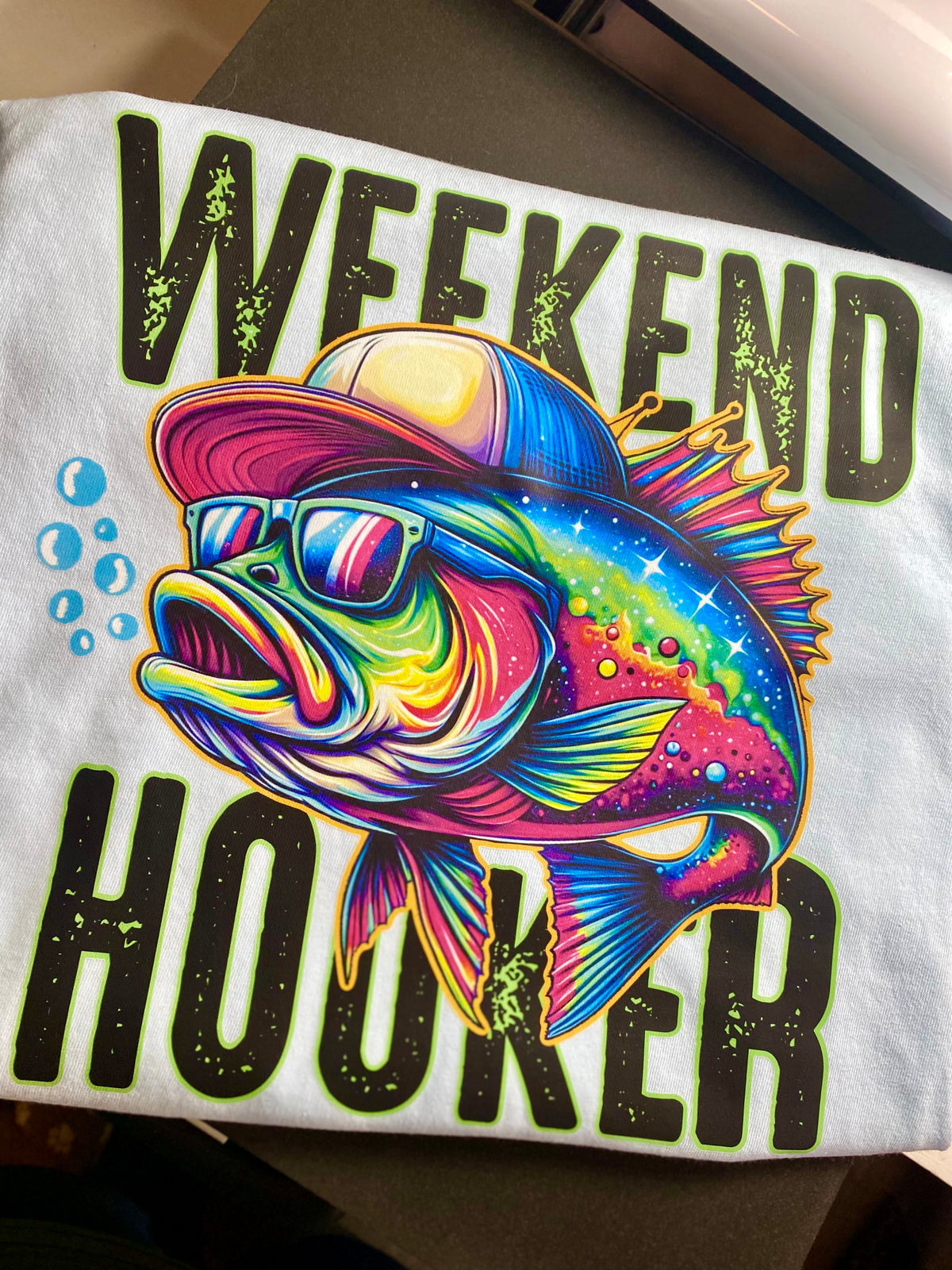 Weekend Hooker Comfort Color Tee - Chambray