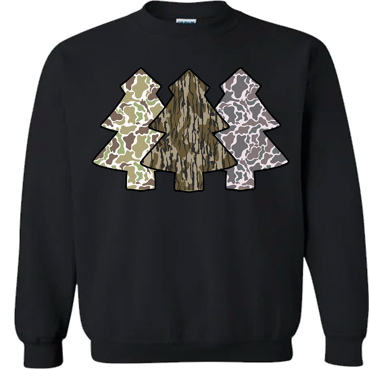 Camo Christmas Trees Sweatshirt