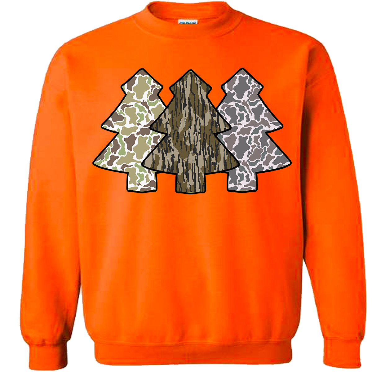 Camo Christmas Trees Sweatshirt