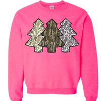 Camo Christmas Trees Sweatshirt