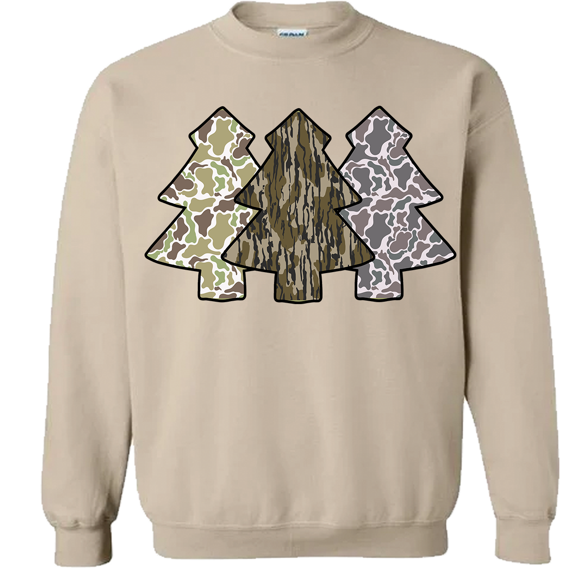 Camo Christmas Trees Sweatshirt