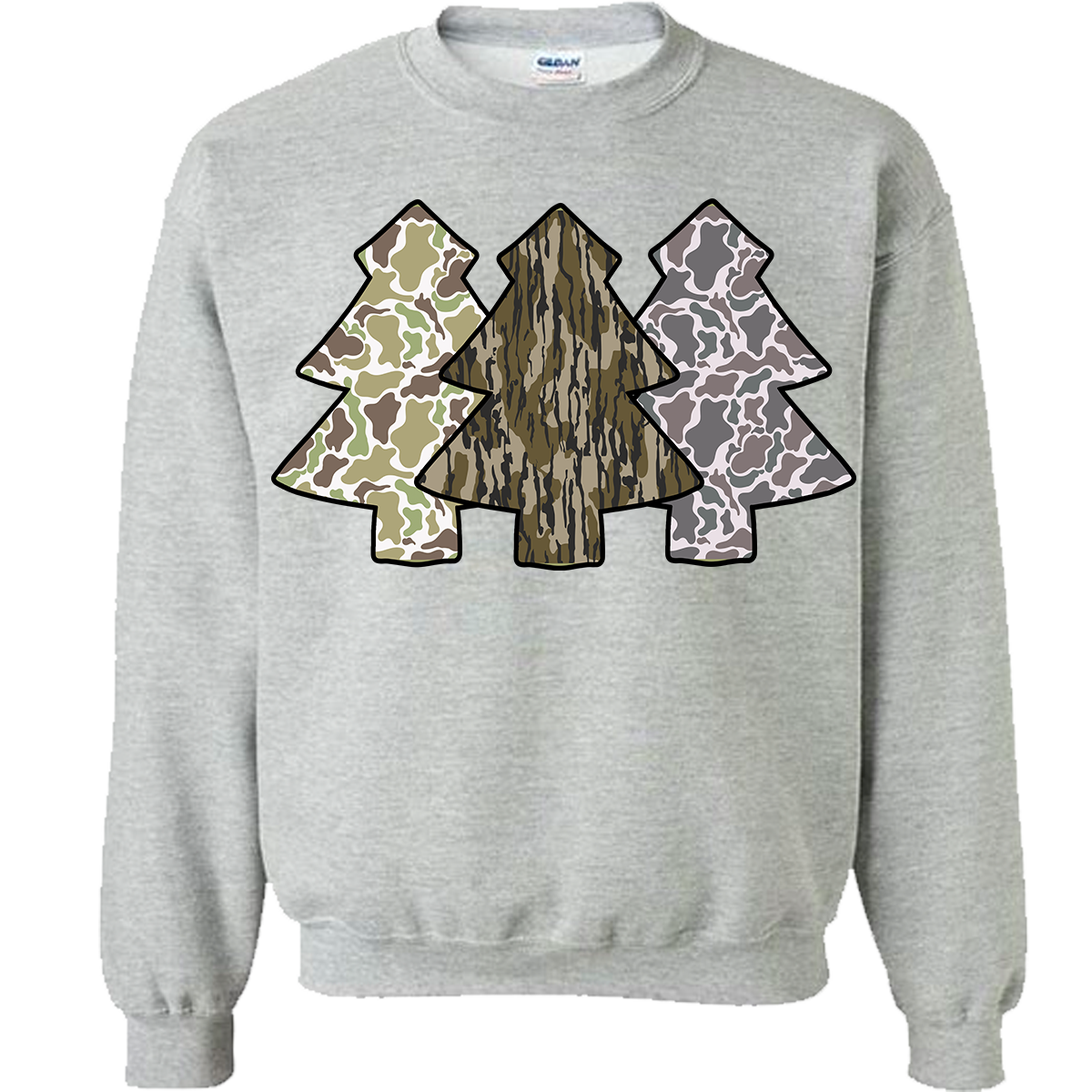 Camo Christmas Trees Sweatshirt