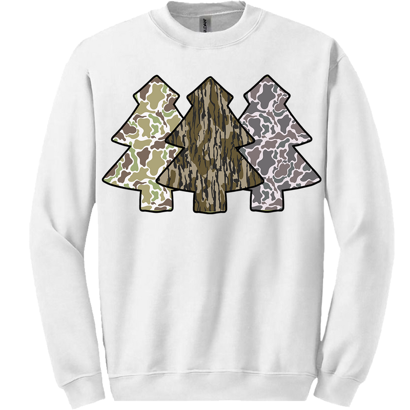 Camo Christmas Trees Sweatshirt