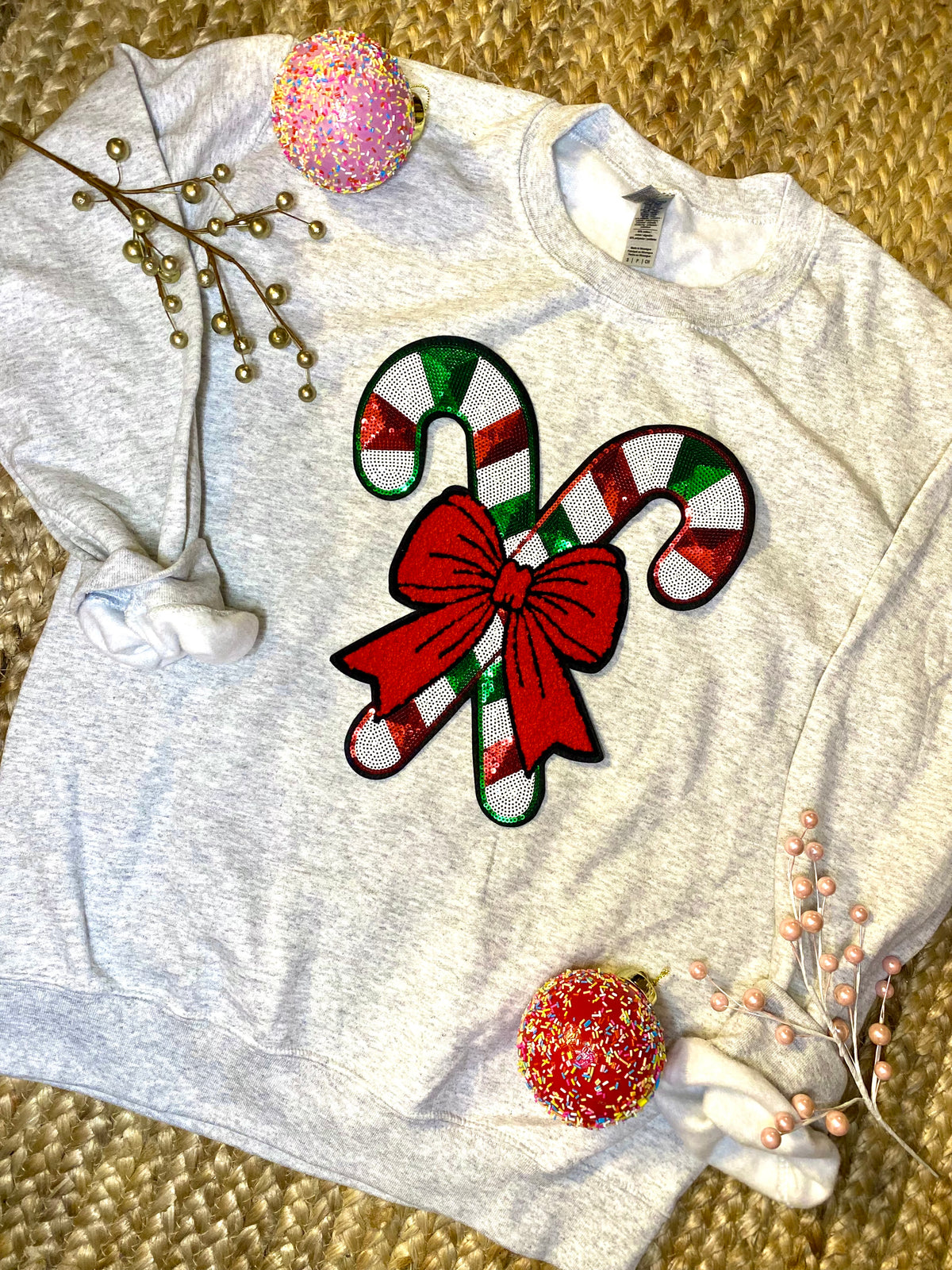 Candy Canes Patch Sweatshirt