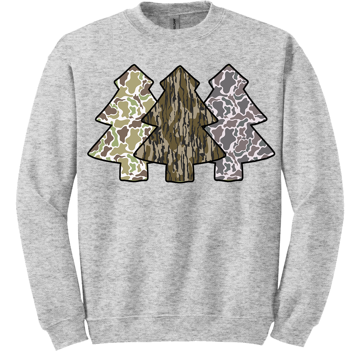 Camo Christmas Trees Sweatshirt