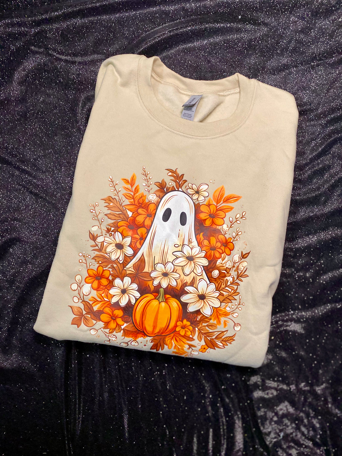 Floral Ghost Tee - Sand