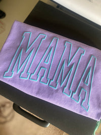 Mama Puff Tee - Violet / Blue