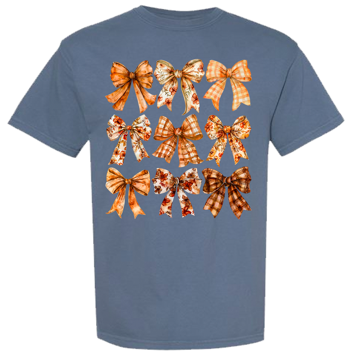 Fall Bows Comfort Color Tee