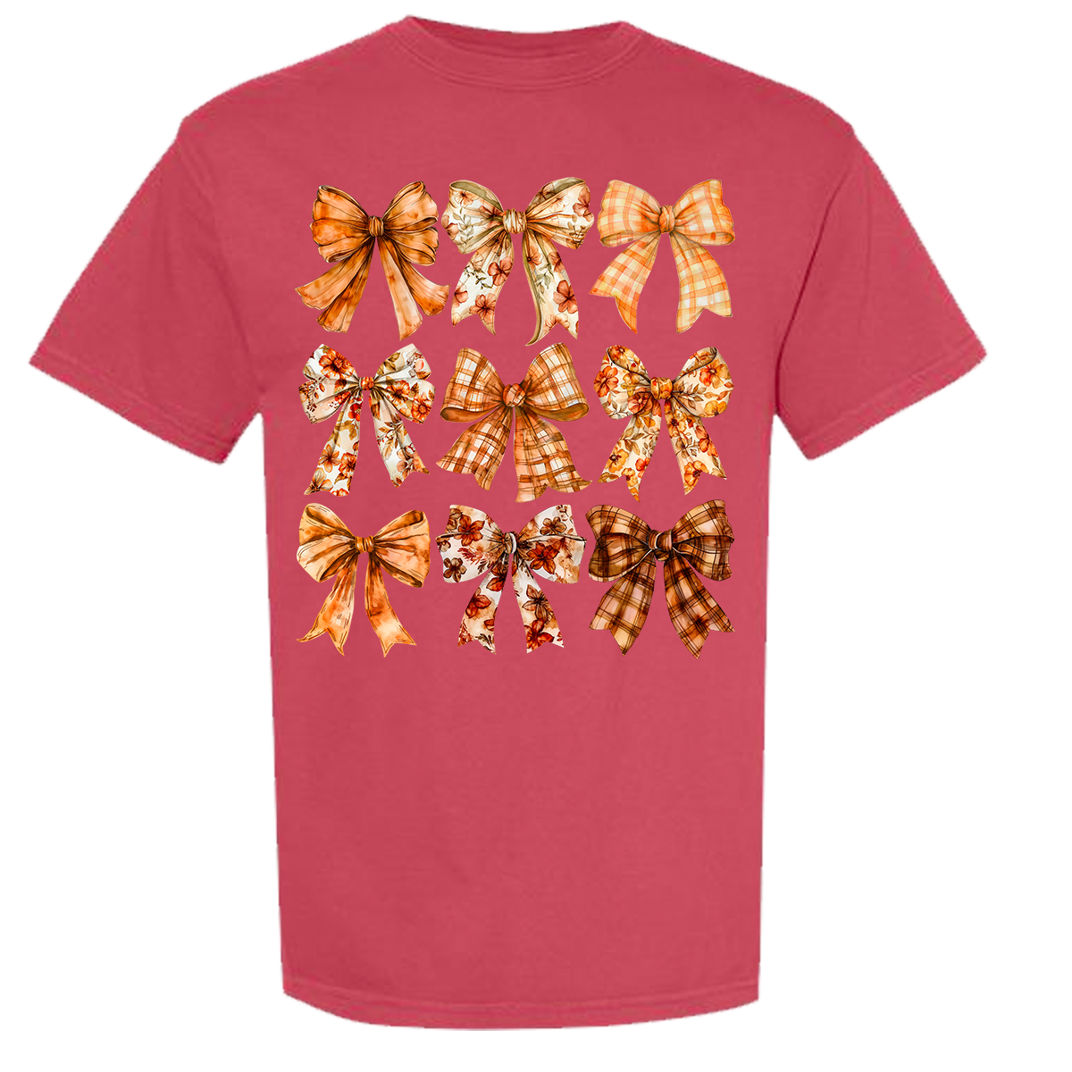 Fall Bows Comfort Color Tee