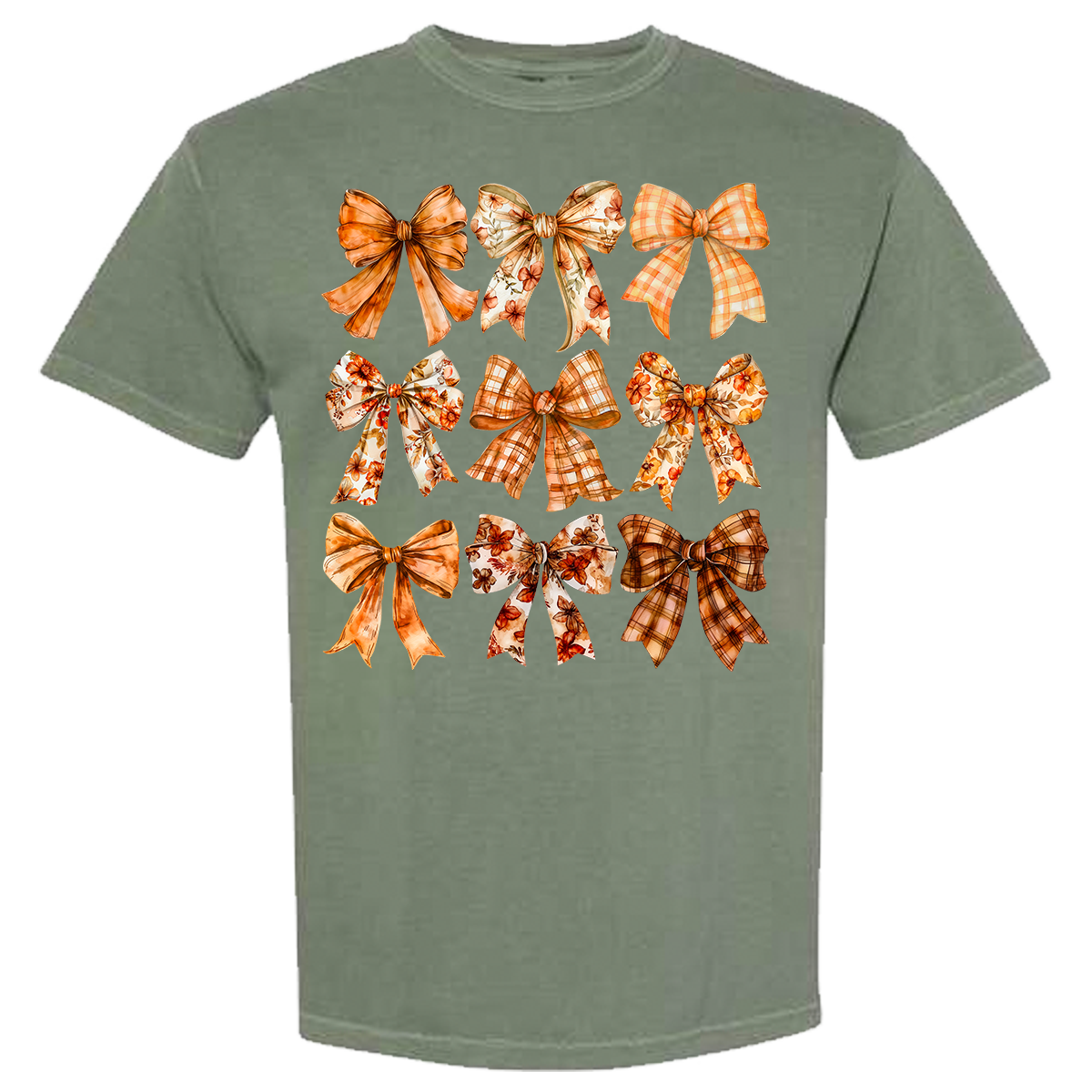 Fall Bows Comfort Color Tee