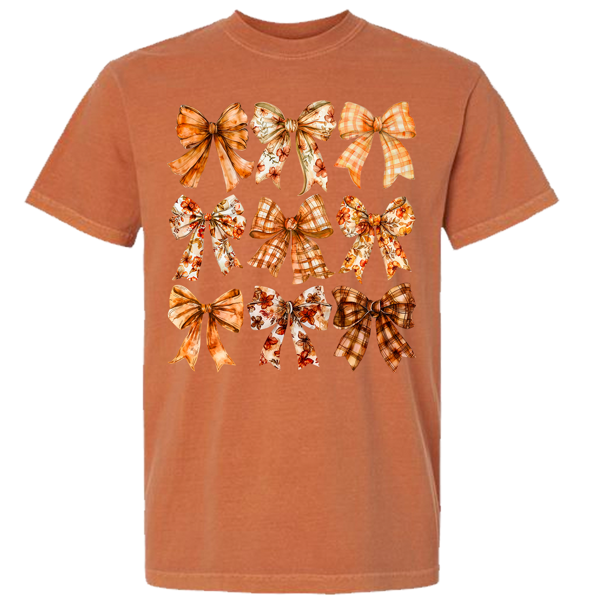 Fall Bows Comfort Color Tee