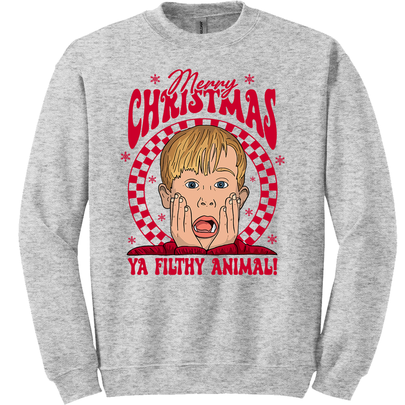 Merry Christmas Ya Filthy Animal Tee