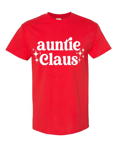 Auntie Claus - Red Tee