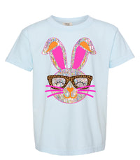 Bunny with Glasses Comfort Colors Tee