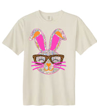 Bunny with Glasses Comfort Colors Tee