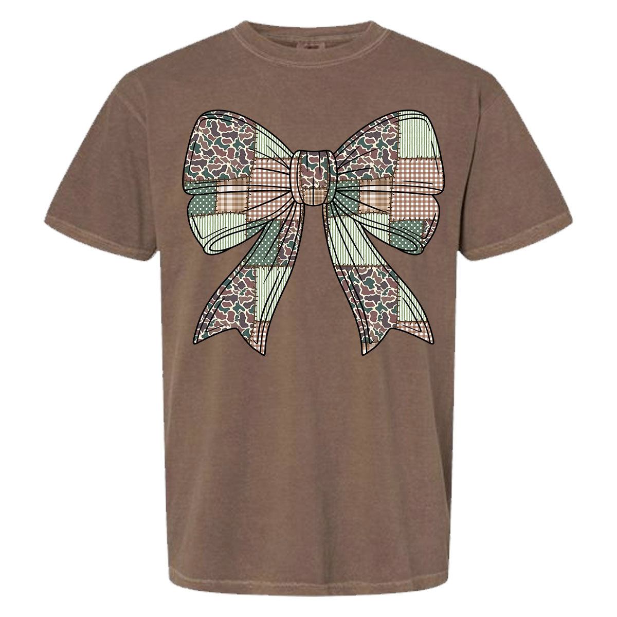 Camo Bow Comfort Color Tee