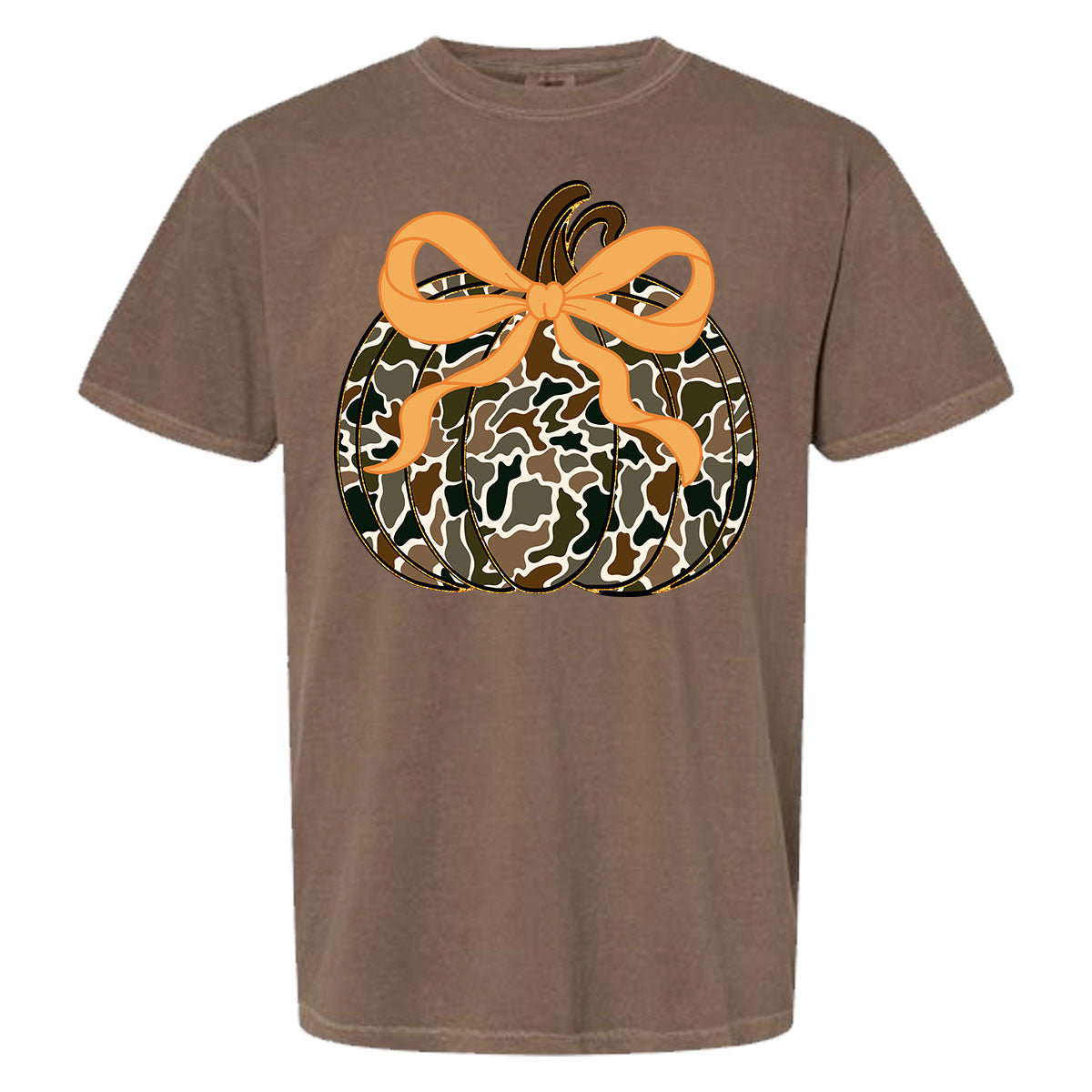 Camo Pumpkin Comfort Color Tee
