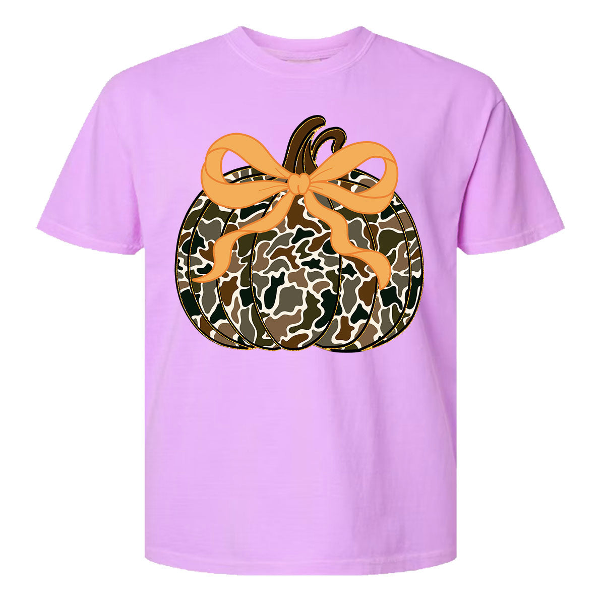 Camo Pumpkin Comfort Color Tee