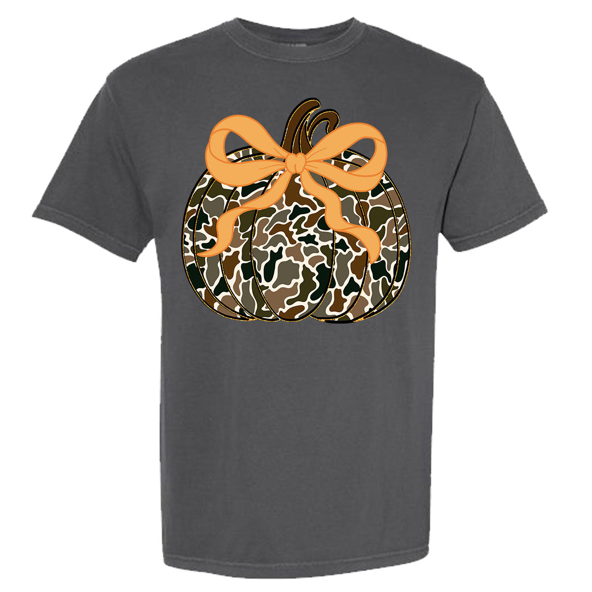 Camo Pumpkin Comfort Color Tee