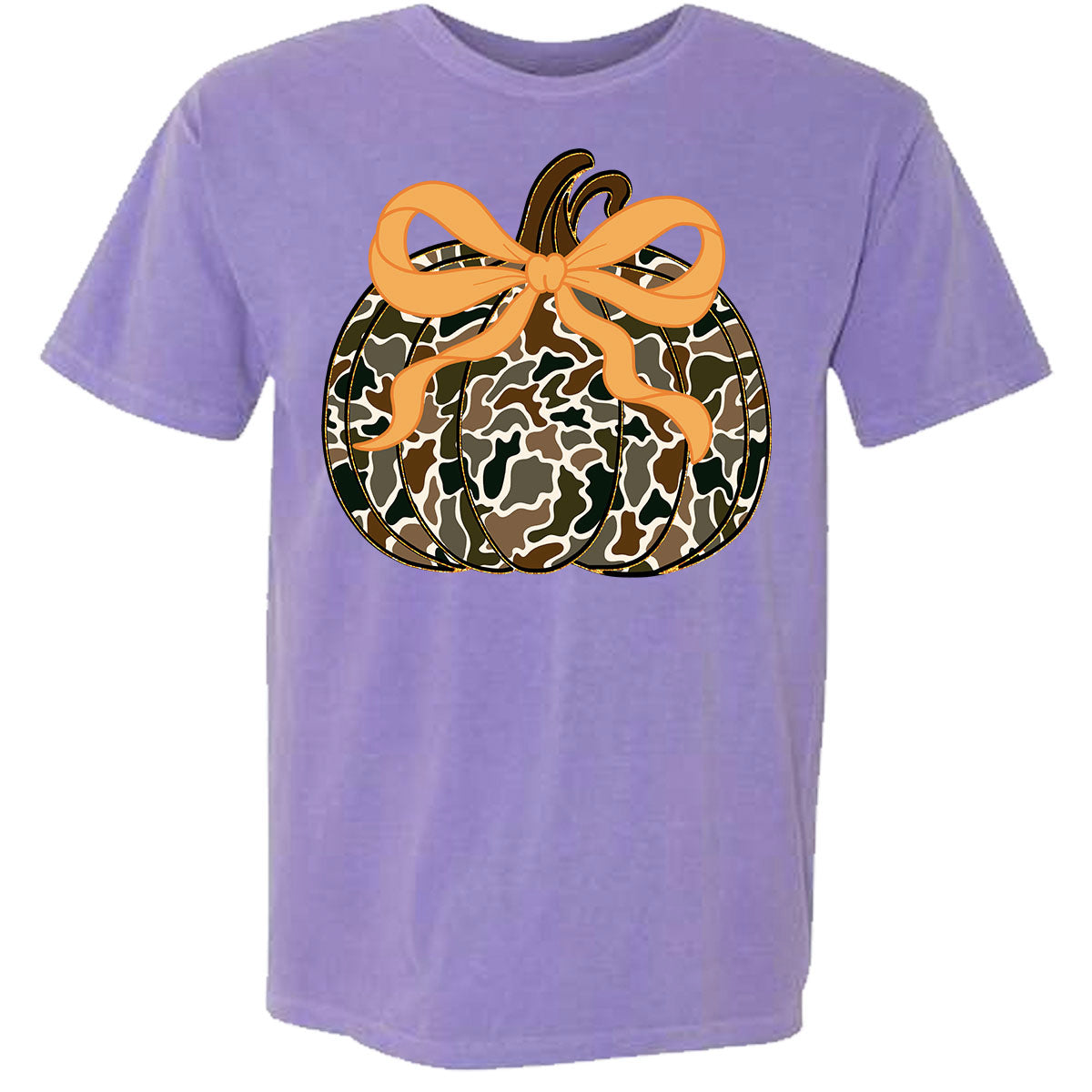 Camo Pumpkin Comfort Color Tee