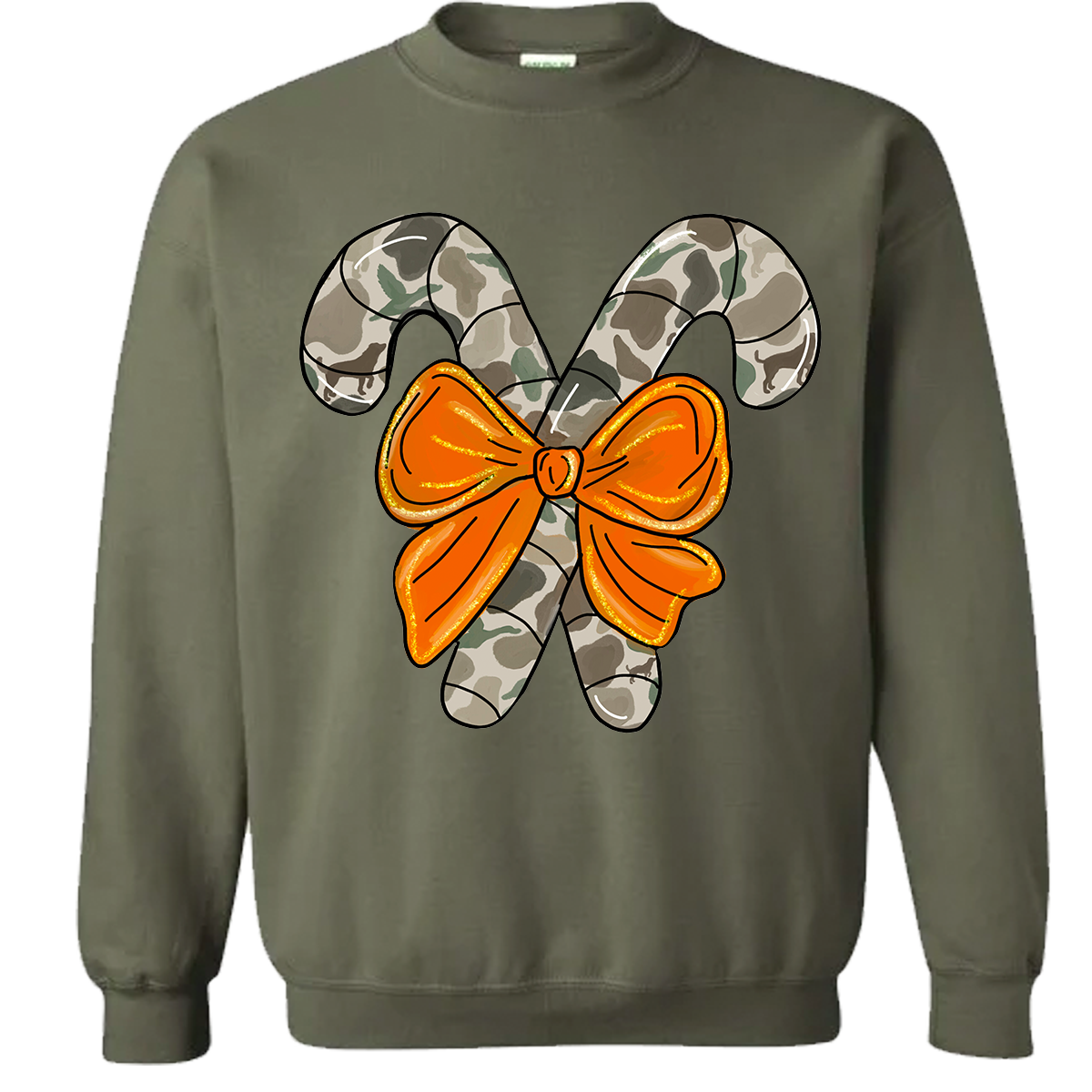 Camo Candy Canes Tee