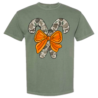 Camo Candy Canes Comfort Color Tee