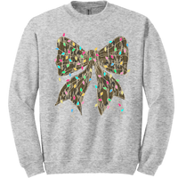 Camo Bow Christmas Lights Tee