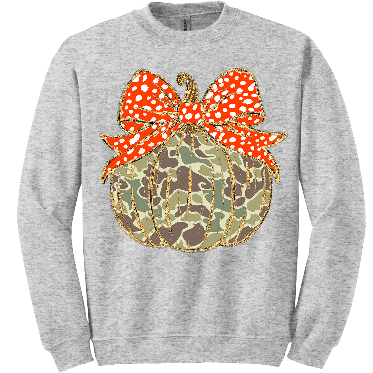 Old School Camo Pumpkin Sweatshirt