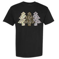 Camo Christmas Trees Comfort Color Tee