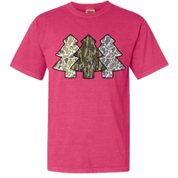 Camo Christmas Trees Comfort Color Tee