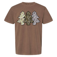 Camo Christmas Trees Comfort Color Tee