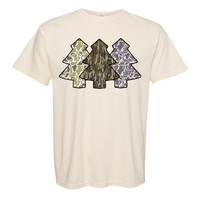 Camo Christmas Trees Comfort Color Tee