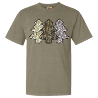 Camo Christmas Trees Comfort Color Tee