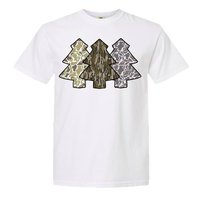 Camo Christmas Trees Comfort Color Tee