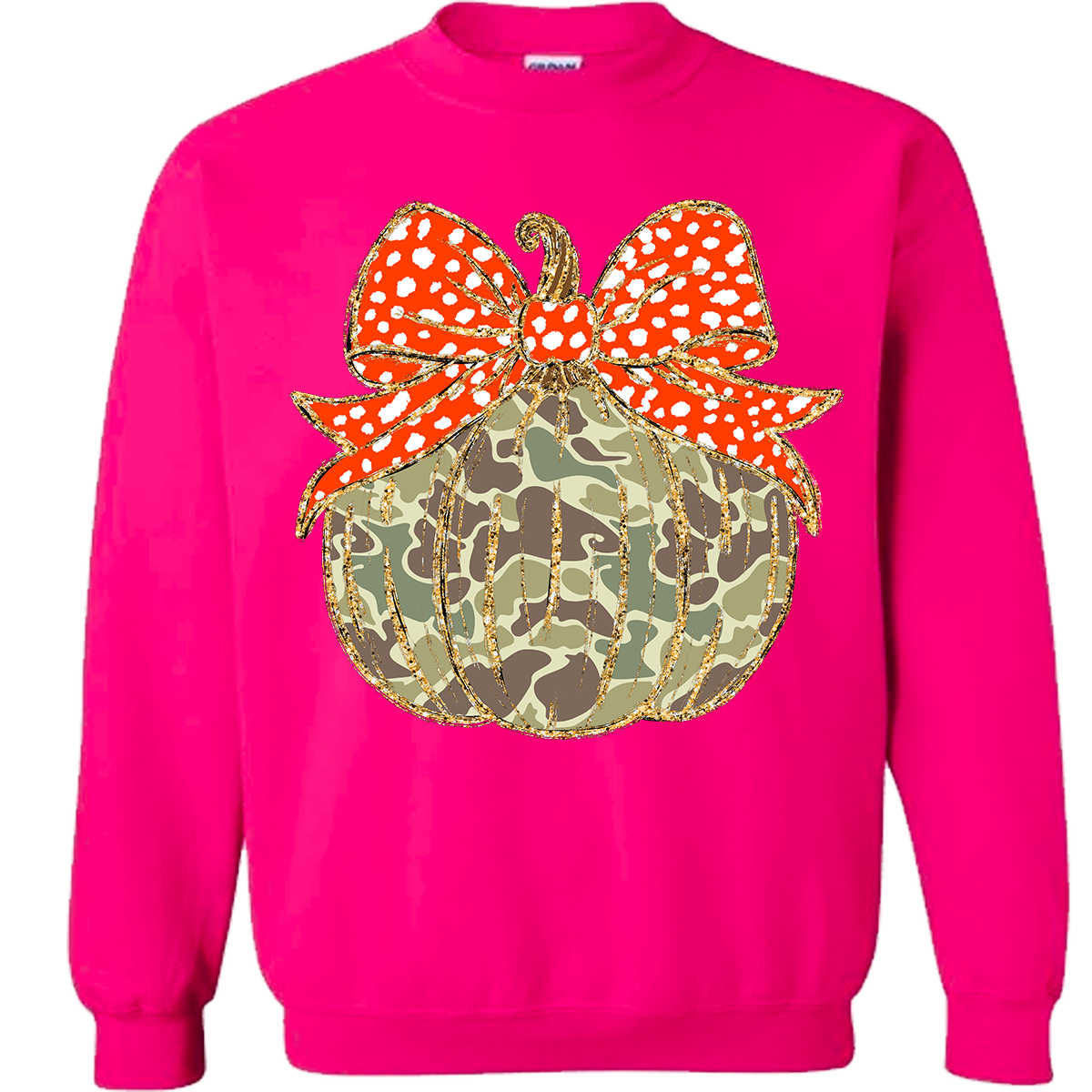 Old School Camo Pumpkin Sweatshirt