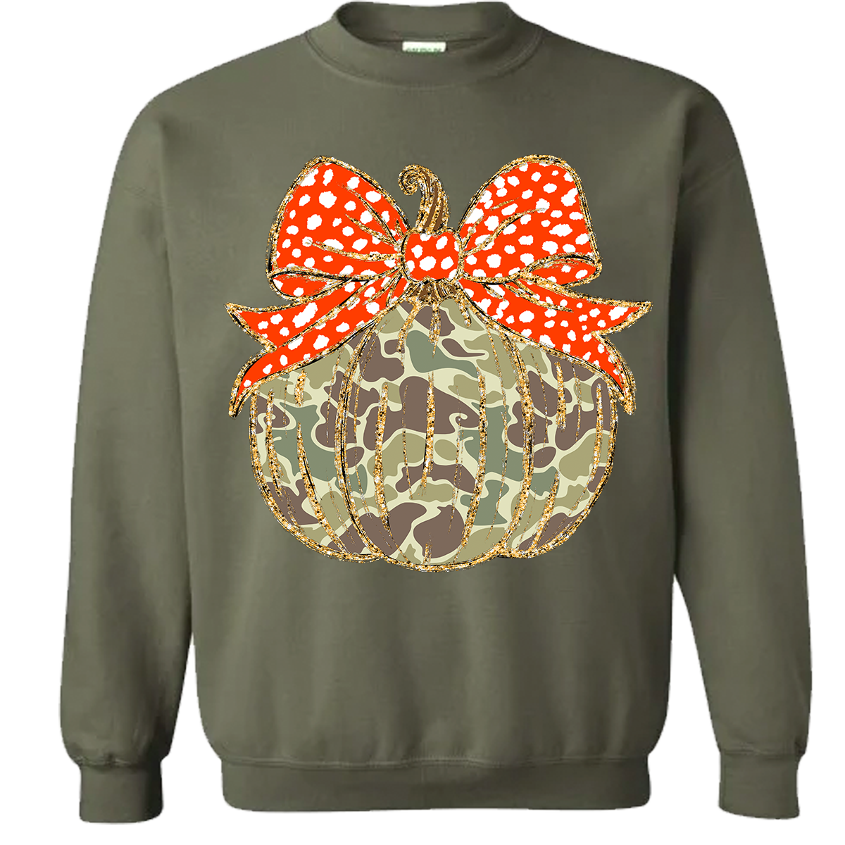 Old School Camo Pumpkin Sweatshirt