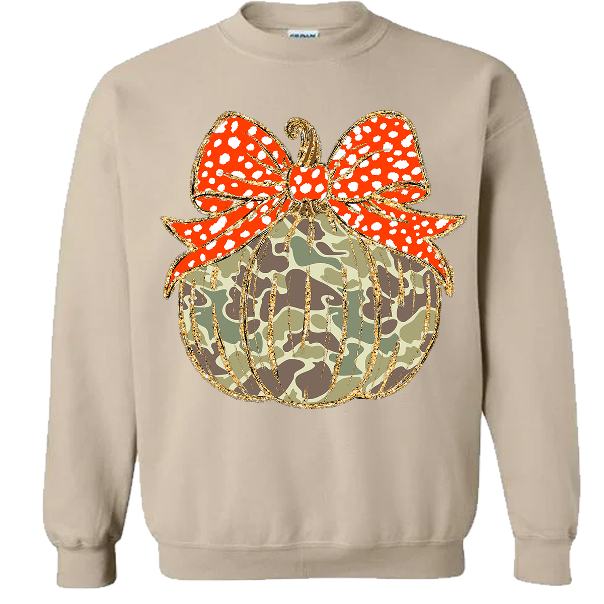 Old School Camo Pumpkin Sweatshirt