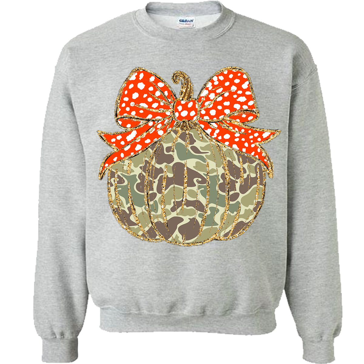 Old School Camo Pumpkin Sweatshirt