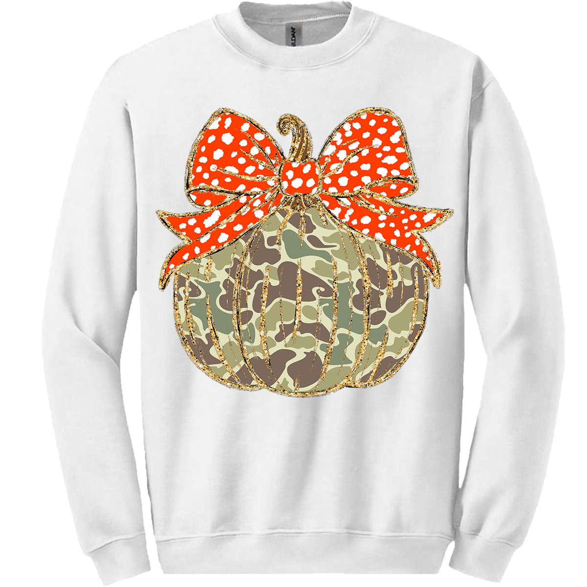 Old School Camo Pumpkin Sweatshirt