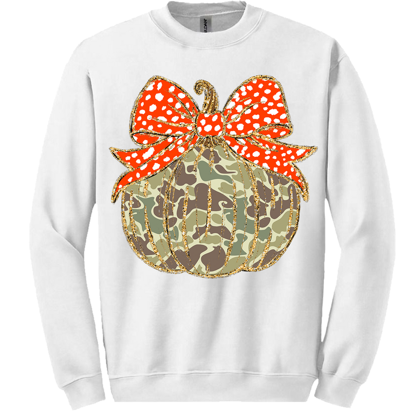 Old School Camo Pumpkin Sweatshirt