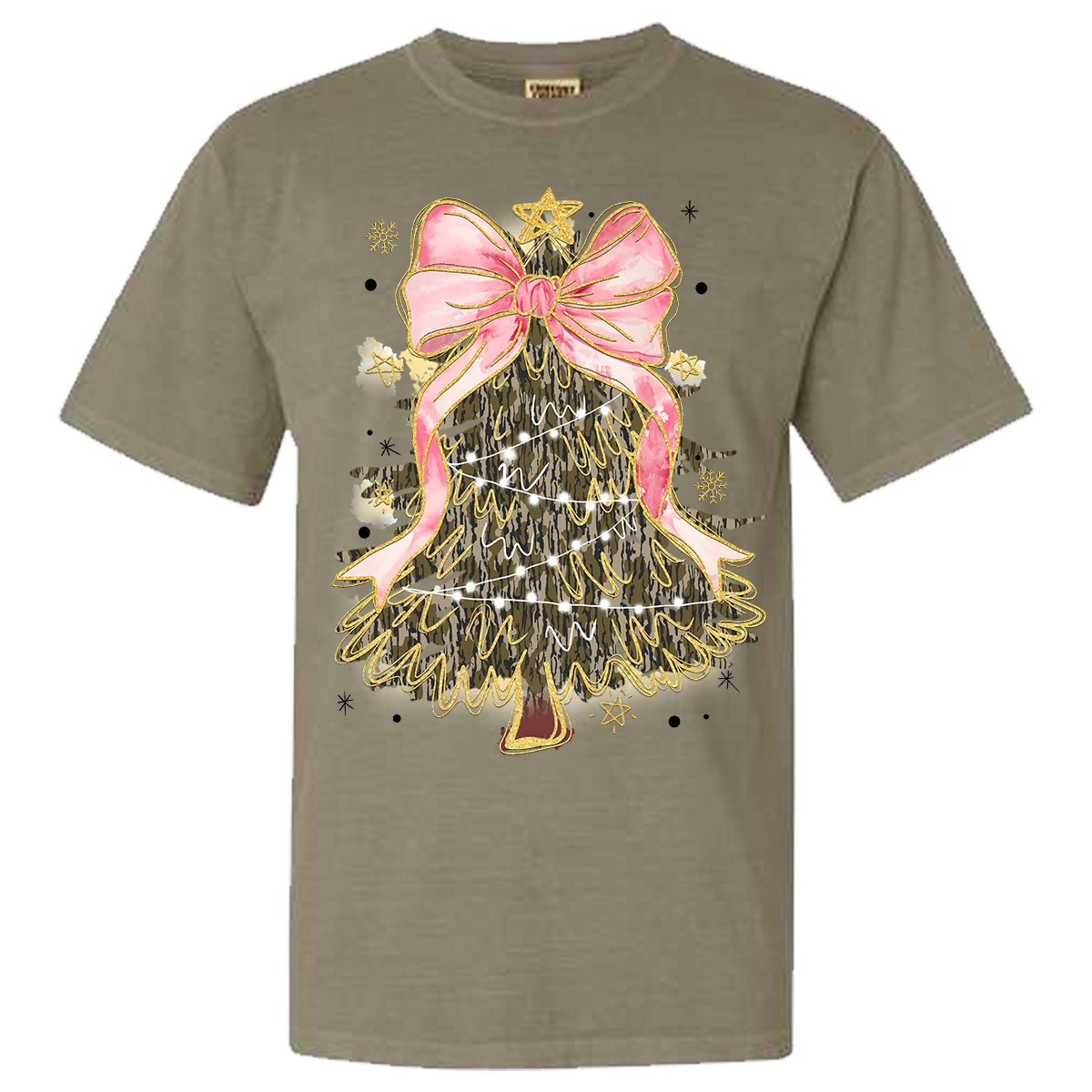 Camo Tree Comfort Color Tee