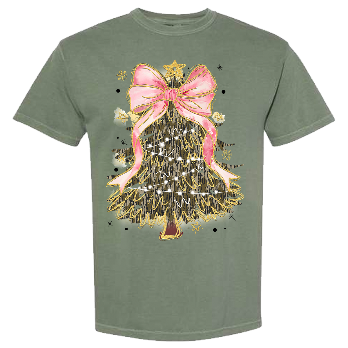 Camo Tree Comfort Color Tee