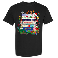 Christmas VHS Movies Comfort Color Tee