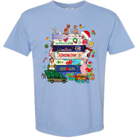 Christmas VHS Movies Comfort Color Tee